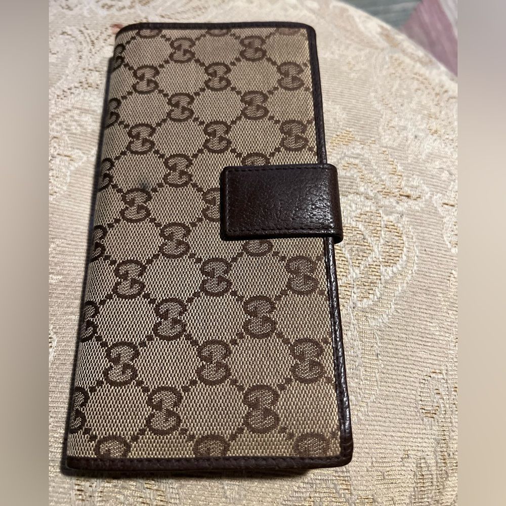 Authentic Monogram Long Gucci Wallet - image 2